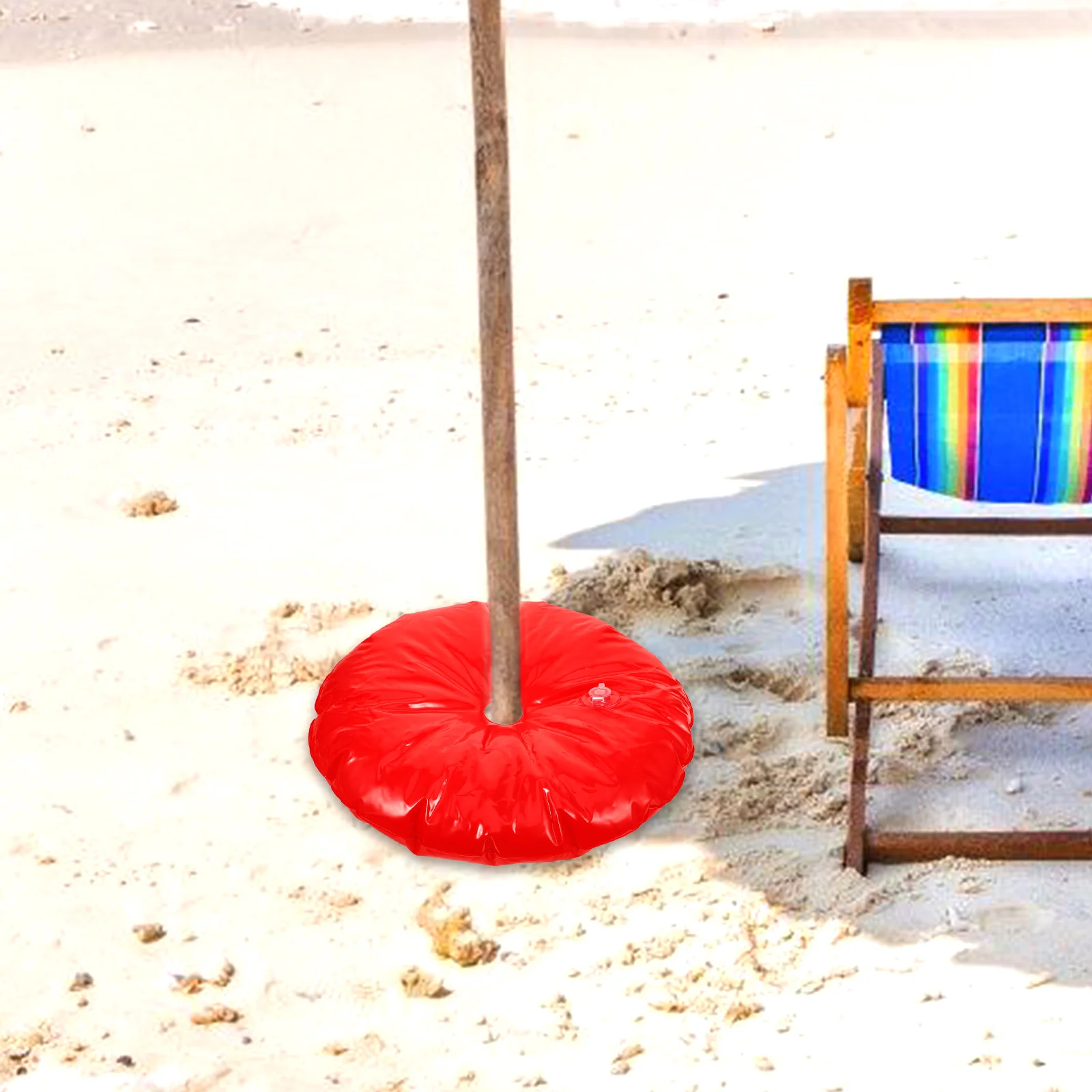 Base para sombrilla de jardín, dosel, pesas para tienda, bolsa de llenado de agua, asiento de bandera, globo, soporte de plástico