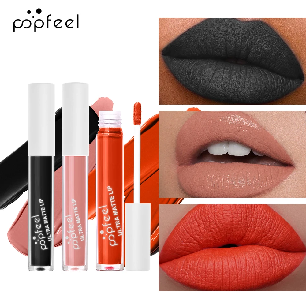 ‌ POPFEEL リップ メイクアップ キット - リップ ペンシル、バーム、口紅、グロス |   ゴージャスな唇を演出するのに最適！