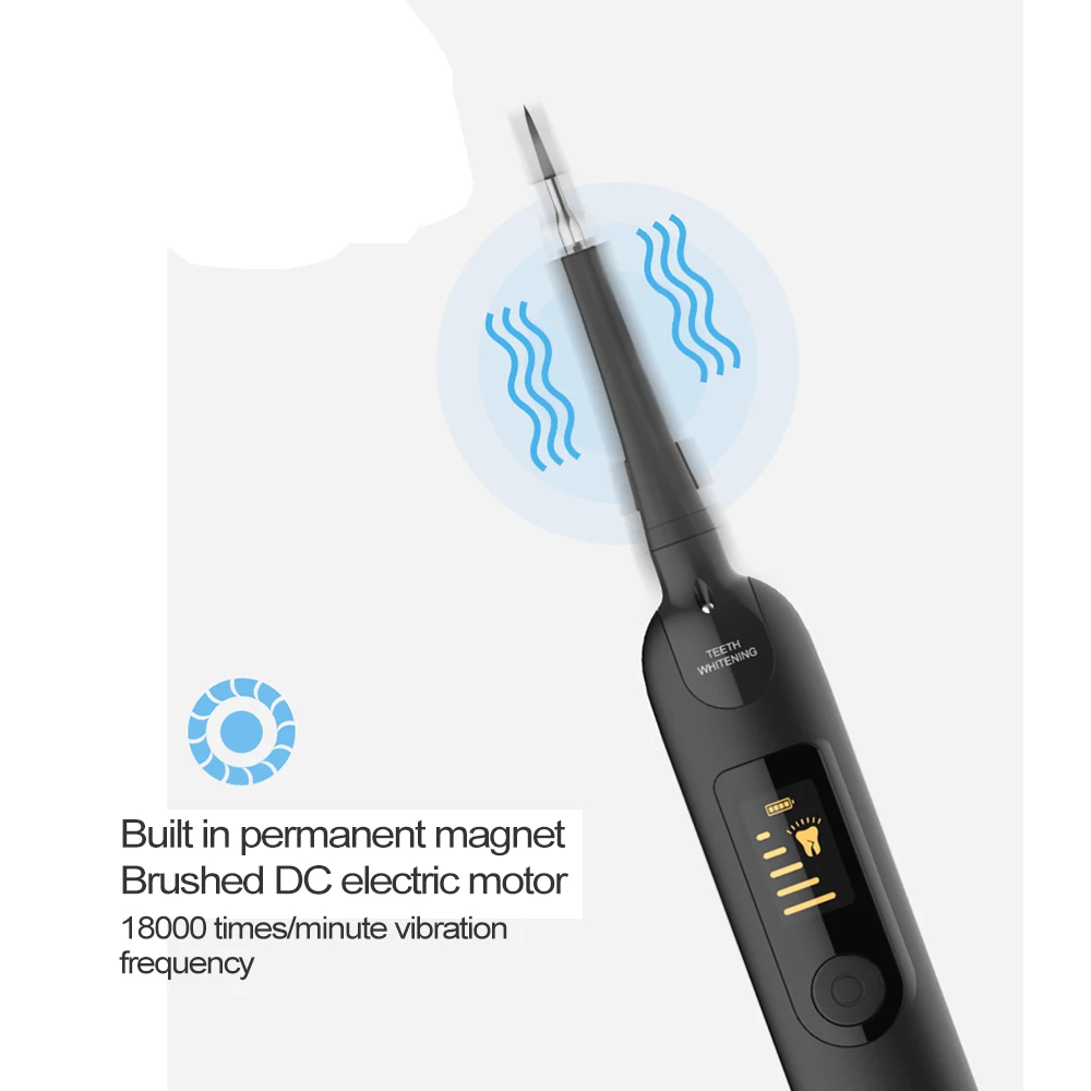 Портативный электрический звуковой зубной скалер для удаления зубного камня, зубной камень, инструмент для стоматолога, отбеливающий очиститель зубов, гигиена полости рта