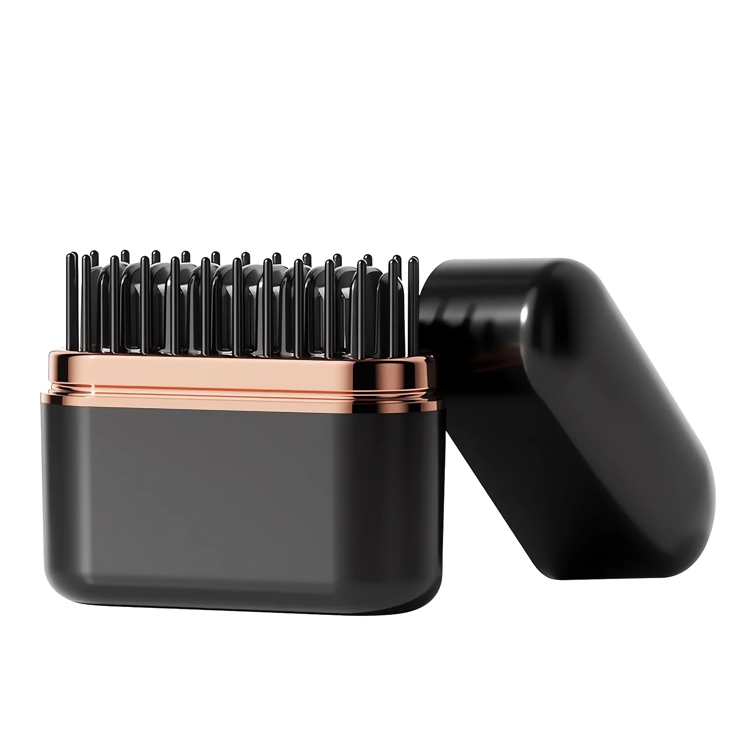 Mini Pro Cordless Hair Straightener Brush, Fast Heating with 3 AdjustableTemperature Settings, Anti-Scald Protection