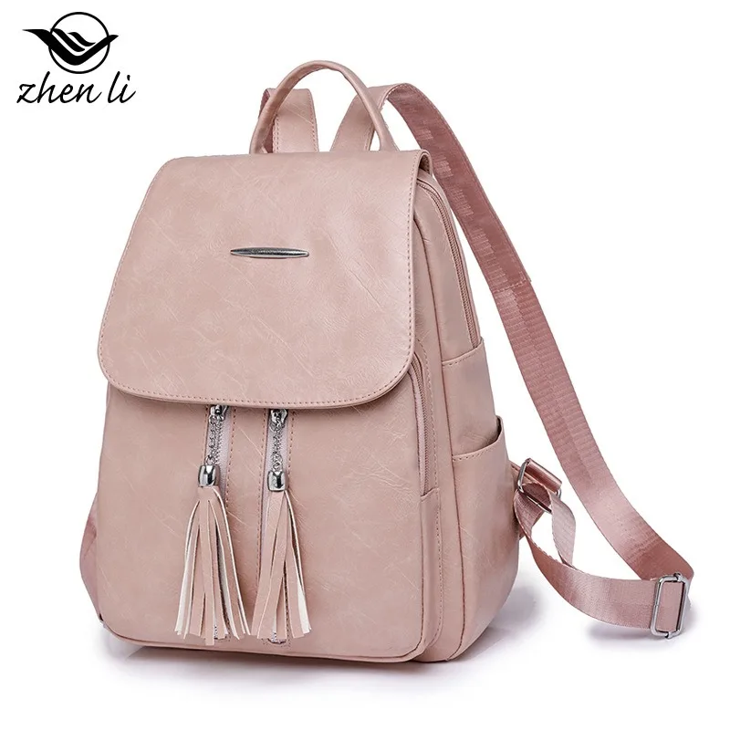 حقيبة كتف نسائية من البولي يوريثان على الطراز الأوروبي والأمريكي لخريف 2026 حقيبة ظهر مدرسية عصرية للفتيات #3