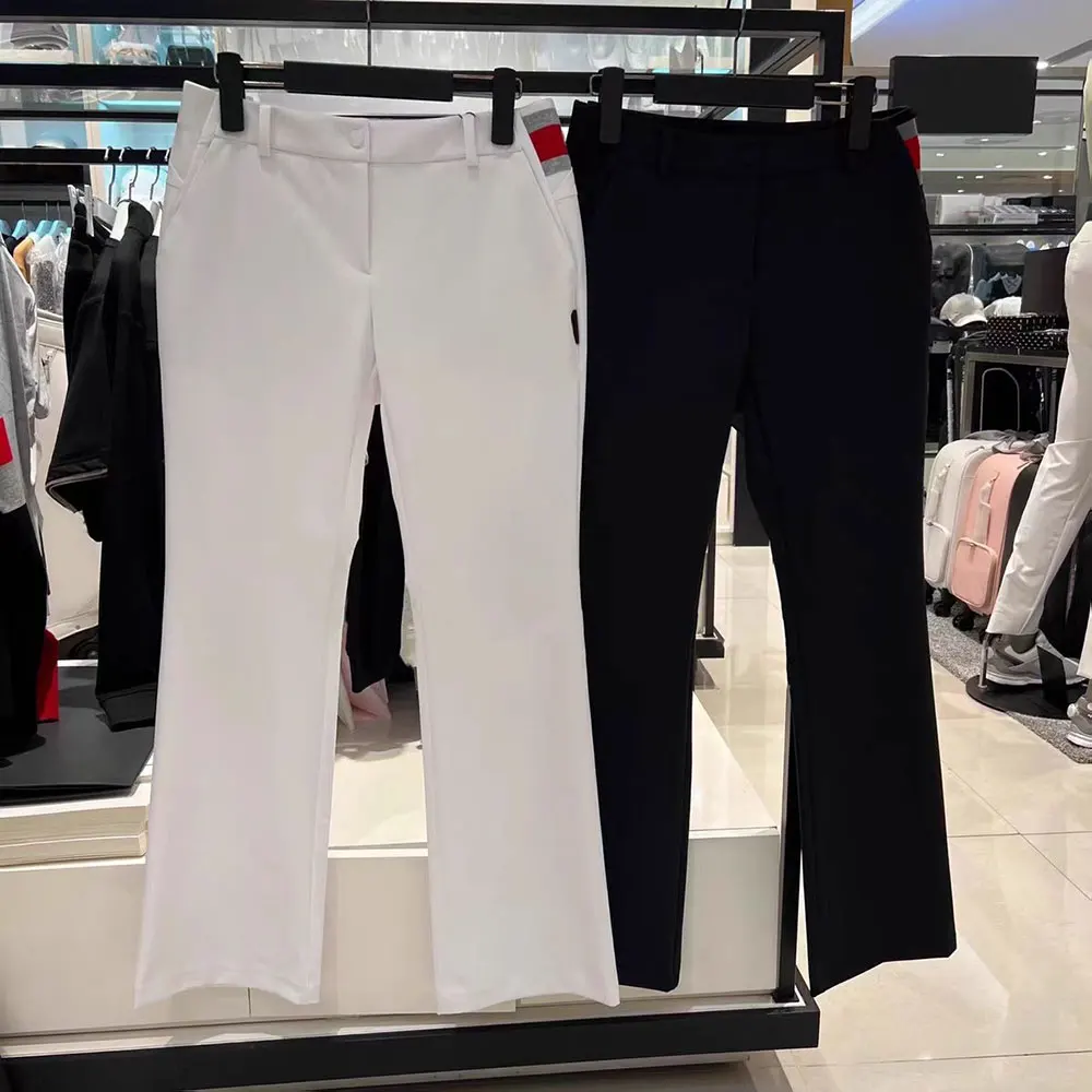 

Новые женские брюки для гольфа 2026 года, из мягкого материала, с легким расклешением, облегающие, удобные и спортивные.