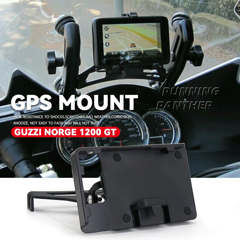 For GUZZI NORGE 1200 GT / 4V Motorcycle Accessories For STELVIO NTX 1200 Phone Stand Holder GPS Mount Navigaton Plate Bracket