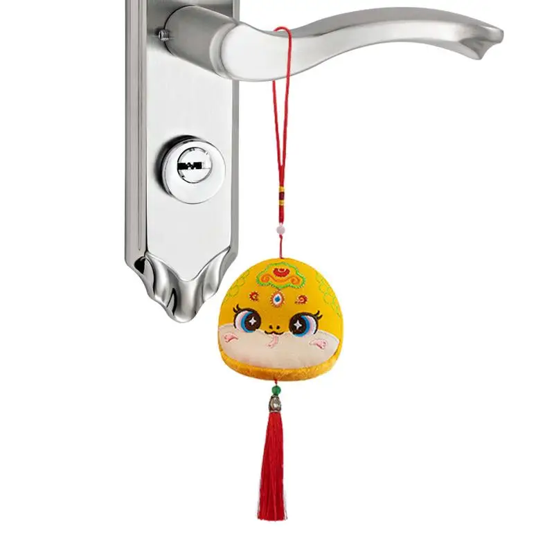 Lunar New Year 2025 Snake Decorations 2025 Year Lucky Charm Chinese New Year Decoration Cute Snake Pendant Stuffed Doll Lucky