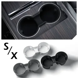 Water Cup Holder For Tesla Model X 2023 - 2026 Model S Central Control Drinks Holder Rear Seat Water Cup Cover Accessories