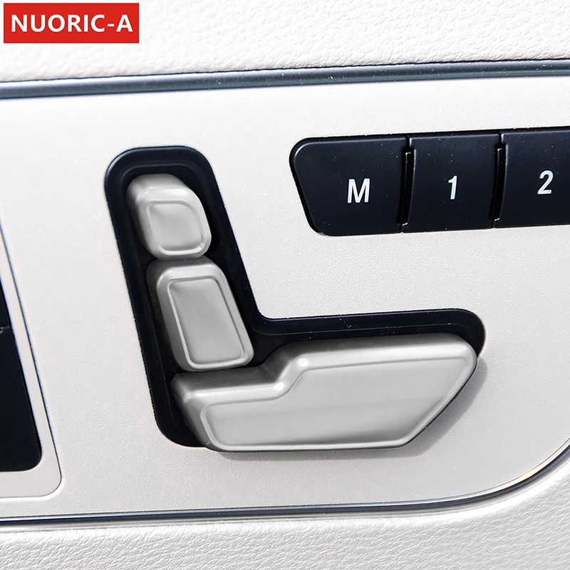 

Car Accessories Seat Adjustment Buttons Cover Decoration Trim For Mercedes Benz CLA GLA CLS GLK B C E Class Interior Sticker