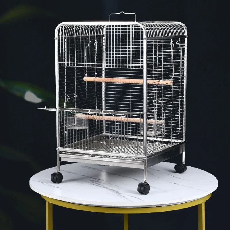 

Stainless Steel Large Bird Cages Metal Villa Southe Park Bird Cages Outdoors Breeding Gabbia Per Uccelli Birds Supplies WZ50BC