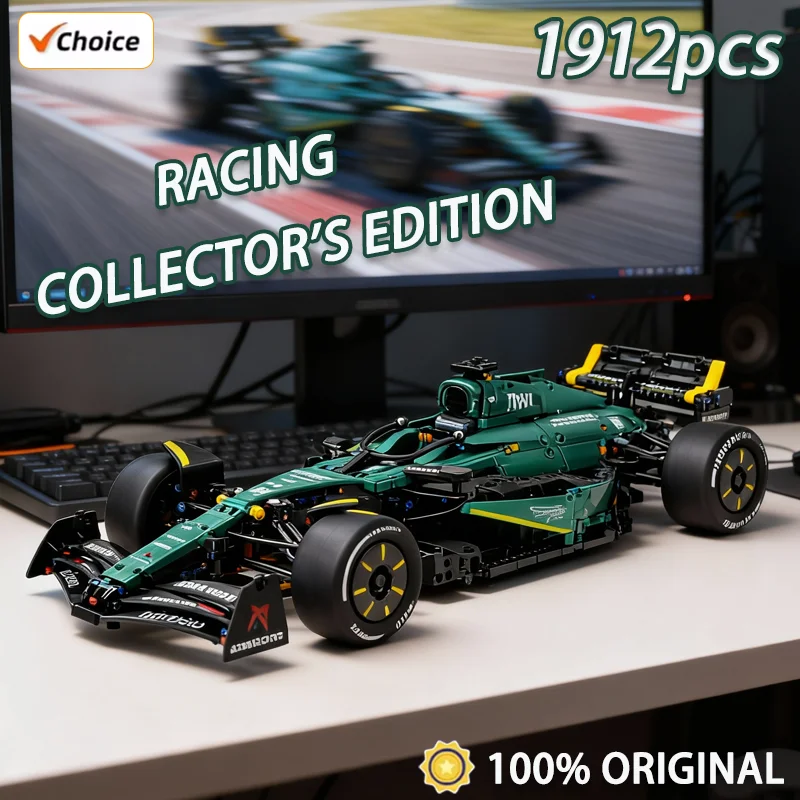 Blocs de construction de Performance classique, Super voiture de sport MOC, ensembles de modèles d'assemblage, briques de véhicule, décor de fête, jouets de collection, 1912 pièces