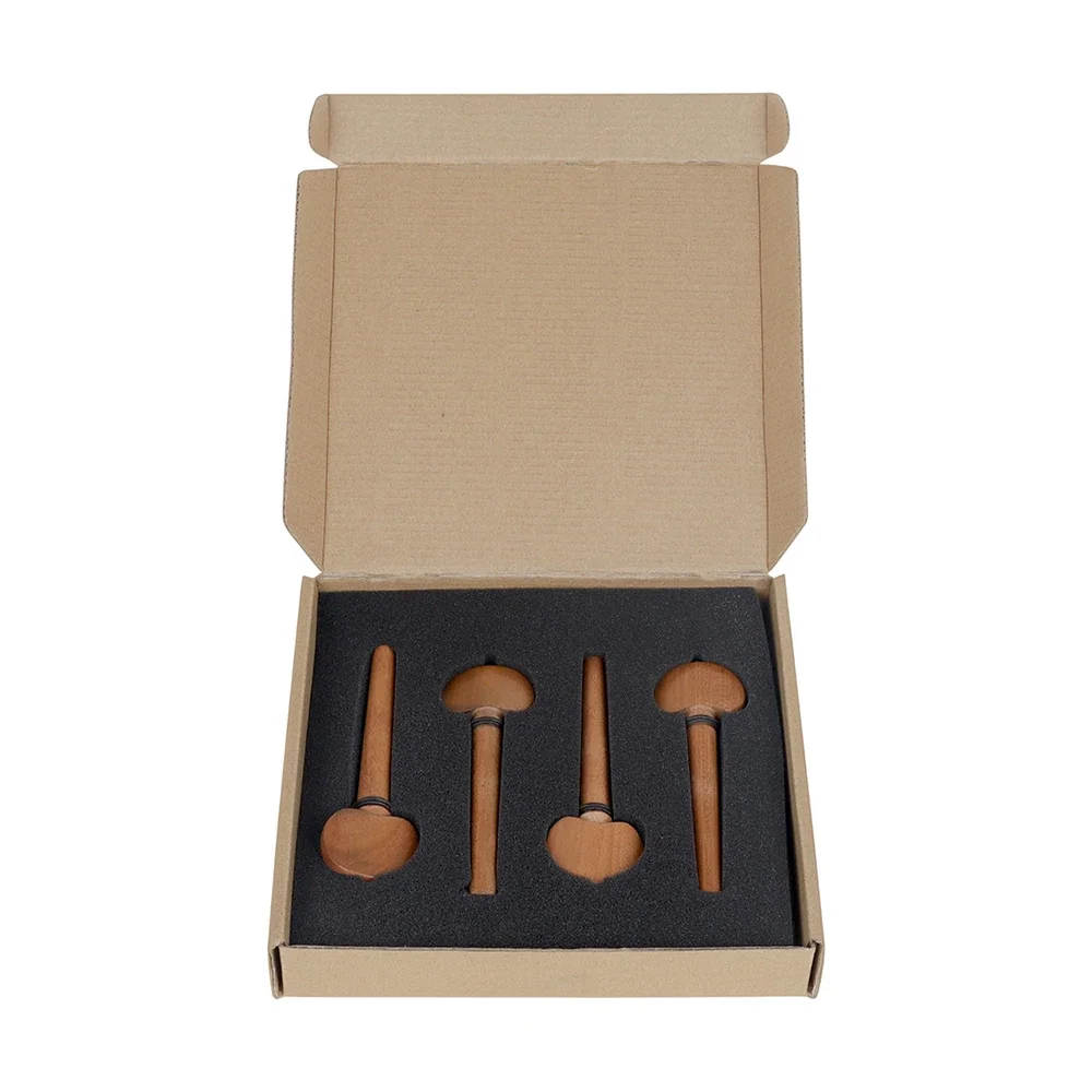 

4Pcs/Set Cello Tuning Pegs High-Density African Rosewood Stringed Instrument Replacement Fitting Repair Tools Cello Accessories