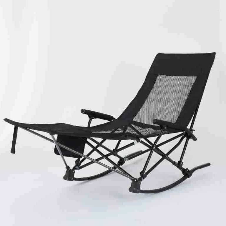 Top fashion dual-purpose lightweight folding outdoor leisure backrest high camping rocking stool