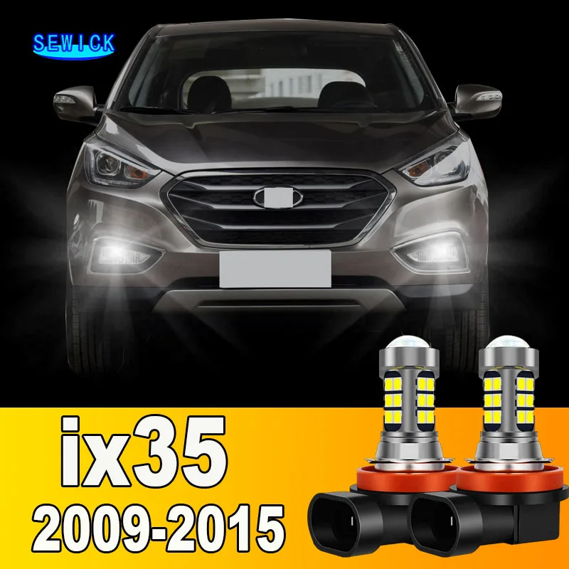 2pcs LED Front Fog Light Bulb Accessories For Hyundai ix35 2009 2010 2011 2012 2013 2014 2015