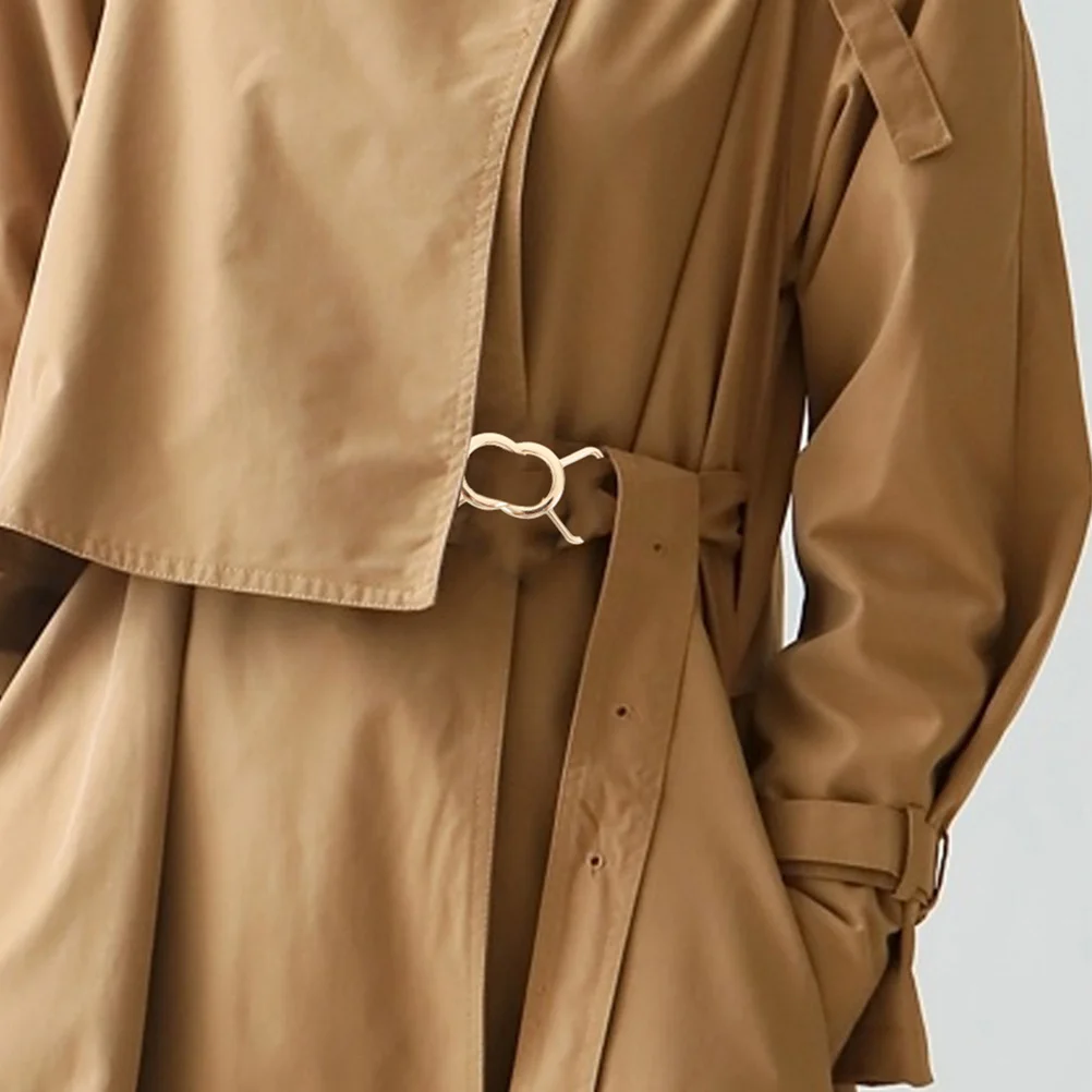 4 أزواج من أبازيم حزام الخصر المعدنية المصنوعة من سبيكة الزخرفية لاستبدال السراويل الحمالات وحزام الملابس DIY والإكسسوارات #4