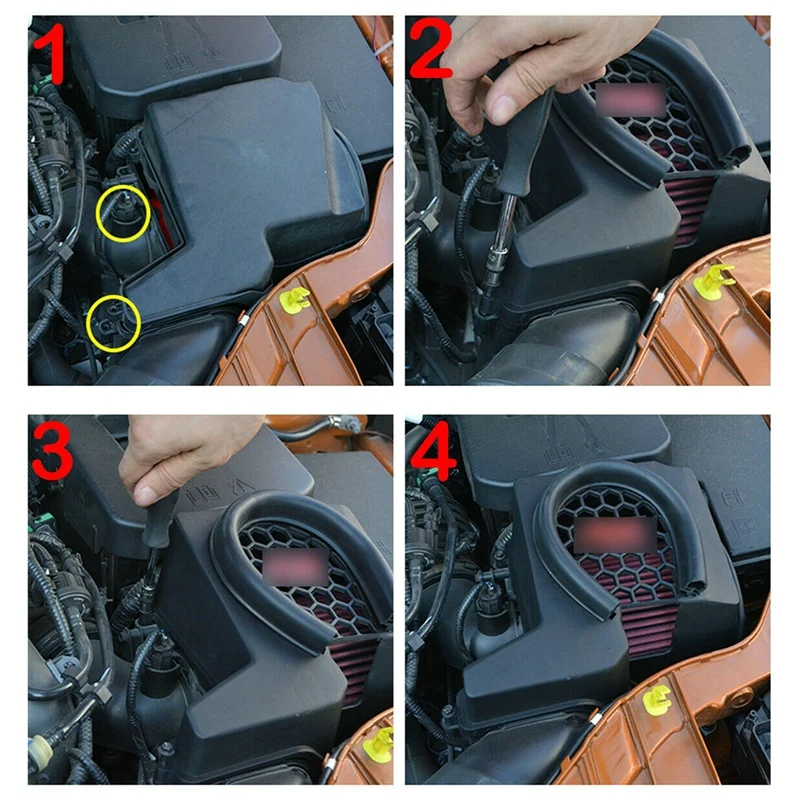 Kotak Filter saluran masuk udara untuk Ford Focus ST RS Kuga 2012-2018 penutup asupan Inlet 2017 Escape 2012 C-MAX MK3