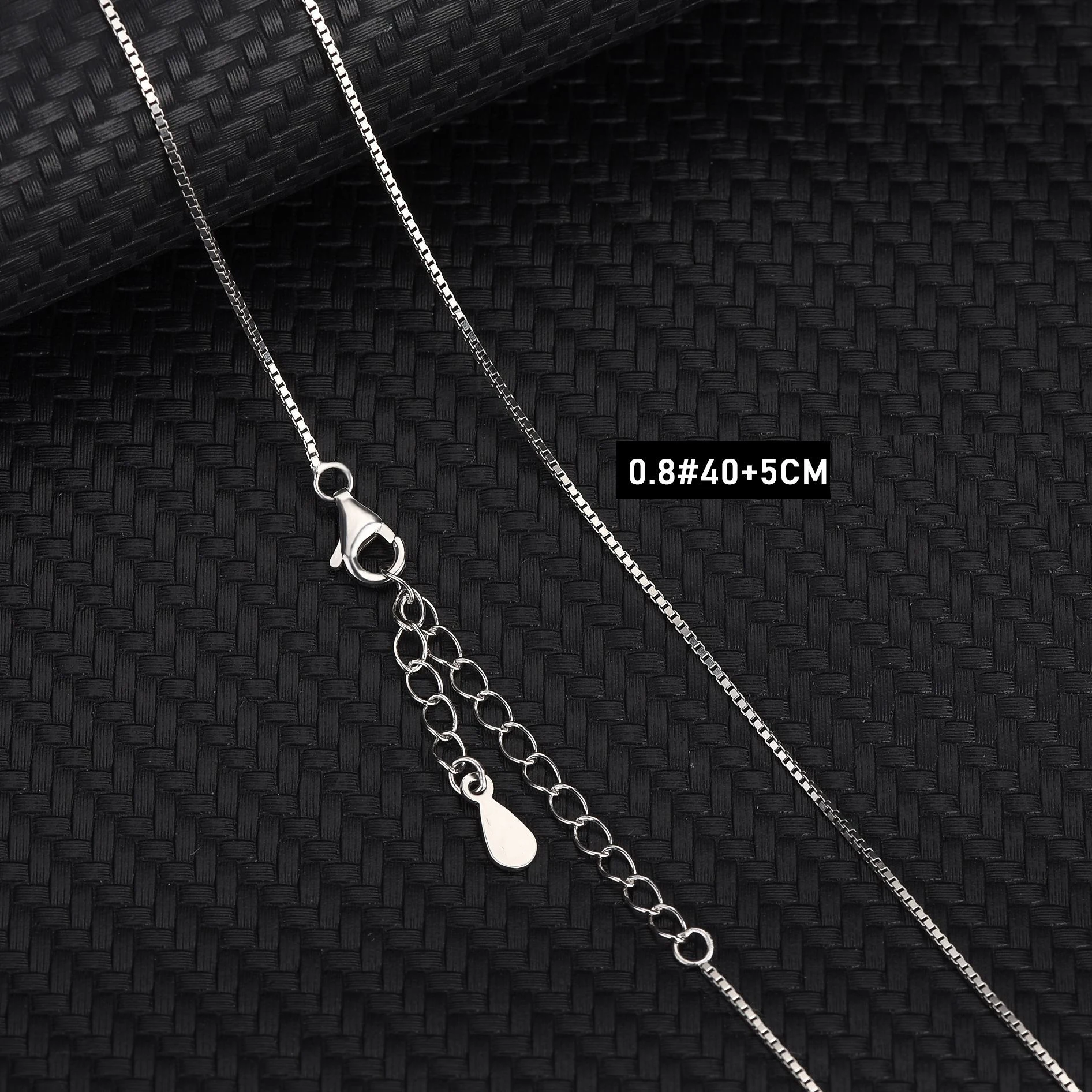 2PCS/lot Gold Silver Color Necklace Chains Box Cross Chain Tail Extender For Jewelry Making Supplies
