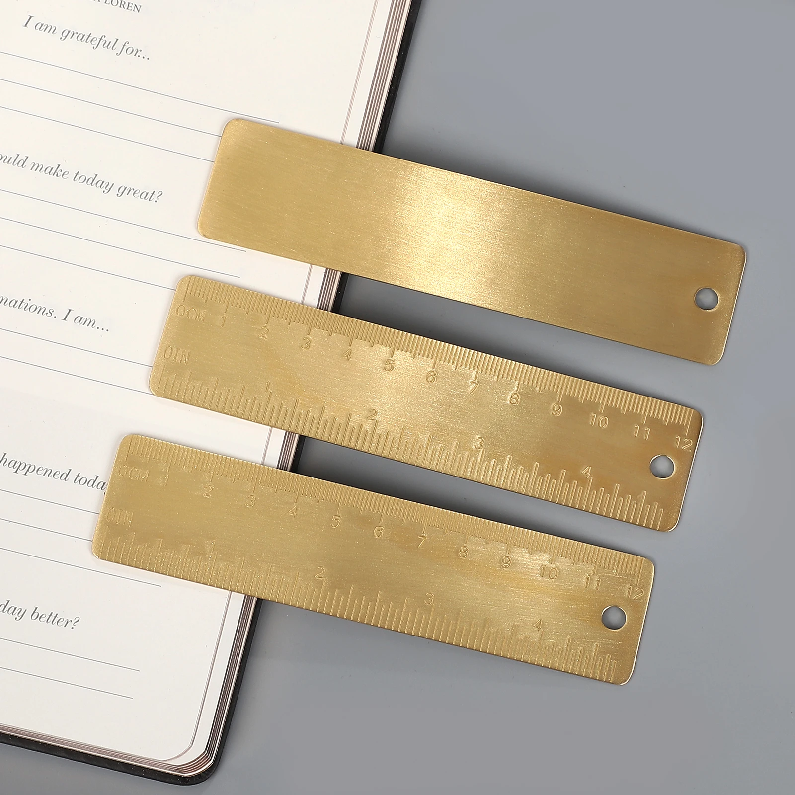 

Vintage 12cm Metal Bookmark Ruler Measurement Tools Creative DIY Journal Material Collage Student Supplies Stationery