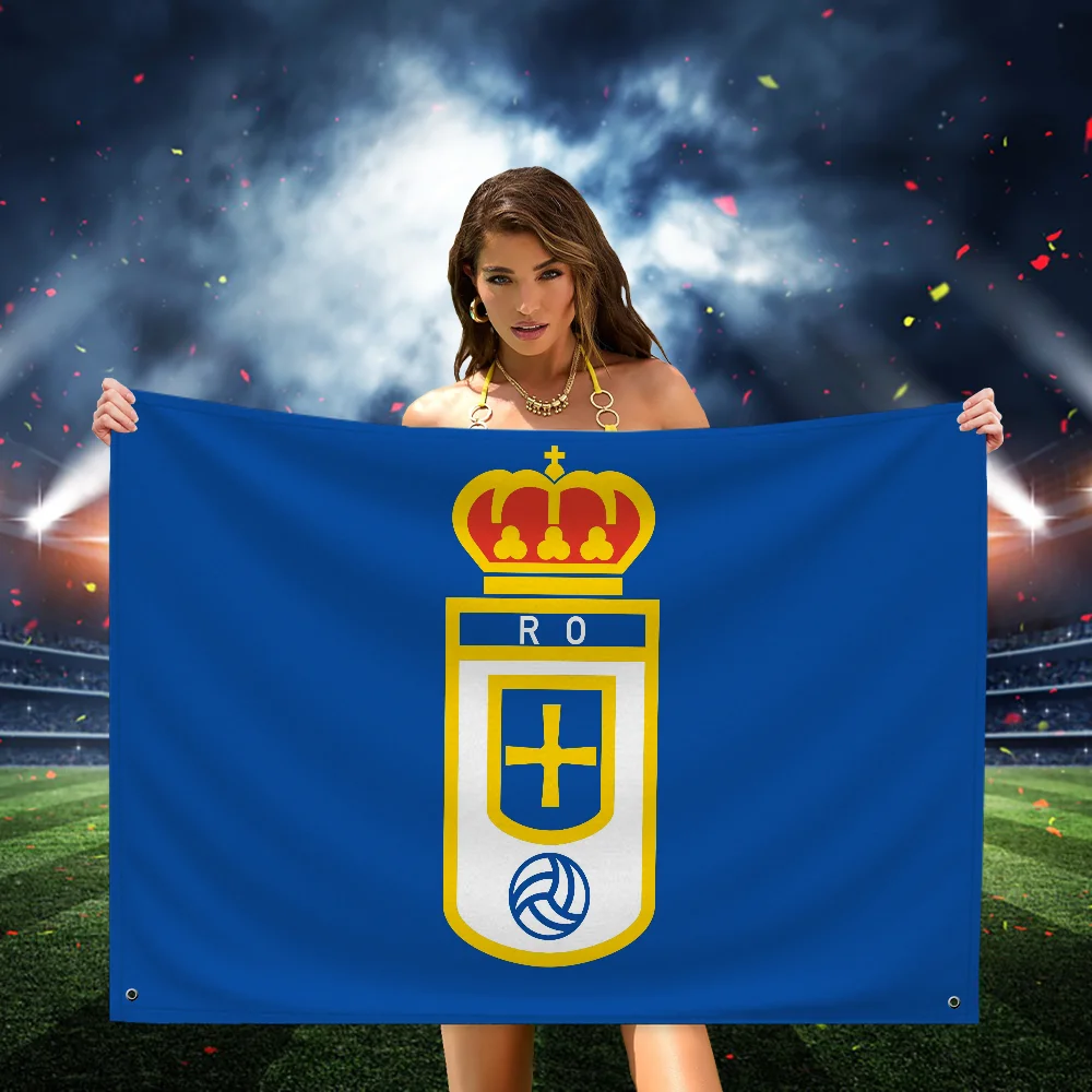 Bandera de coche para colgar banderas para habitaciones, banderas de pancarta para dormitorios, decoración de garaje, tapiz U-Real Oviedos-t, decoraciones para exteriores