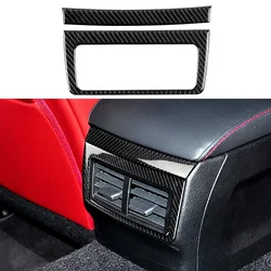 Car Reat Seat Air Outlet Vent Decoration Sticker Decal Trim for Lexus IS250 2013-2019 Auto Interior Accessories Carbon Fiber