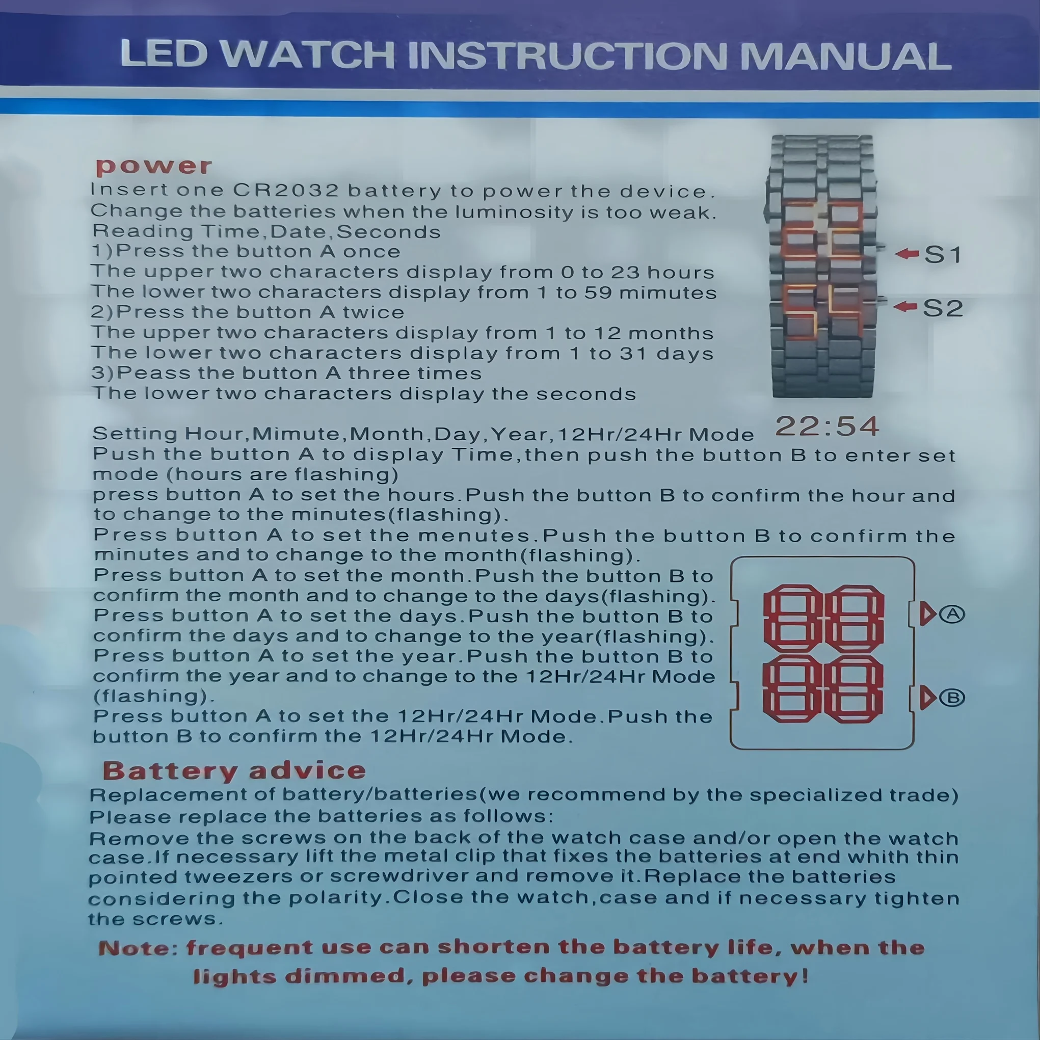 Fashion LED Lava Bracelet Watch Couple Chain Watch Volcano Lava Watch Electronic Watch Binary Double Row Light