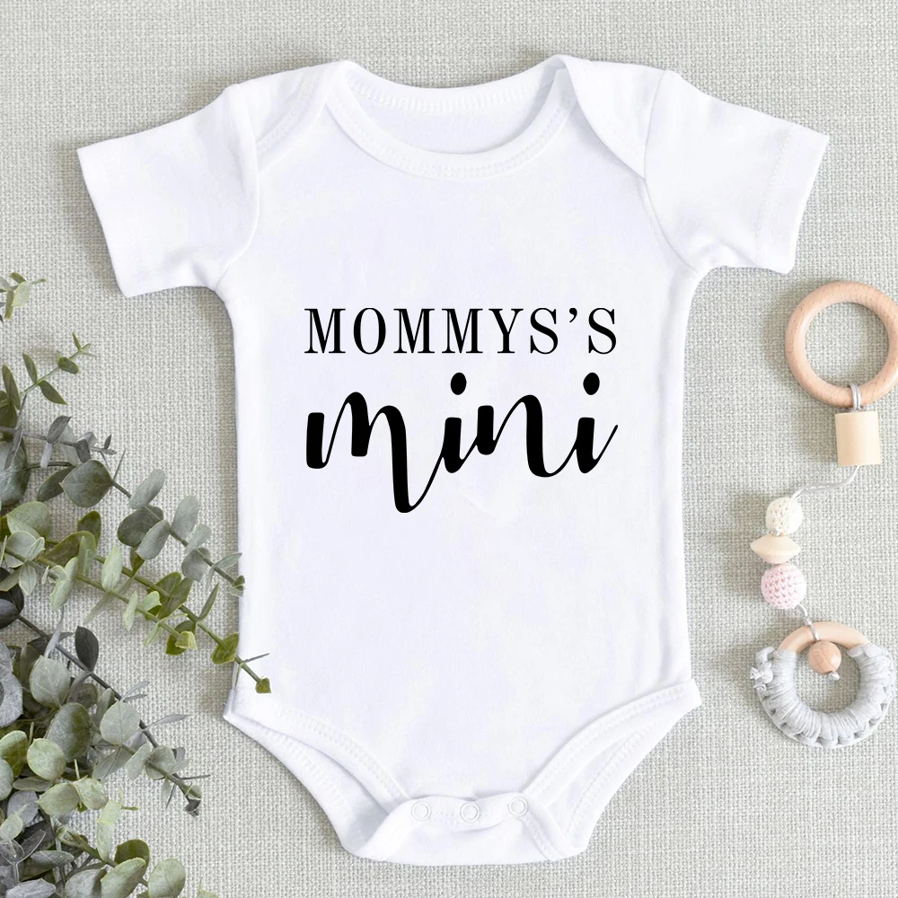 I'm My Daddy's Girl and My Mommy's World 2023 Newborn Onesies Fashion Cute Baby Boys Girls Clothes Aesthetic Infant Bodysuits