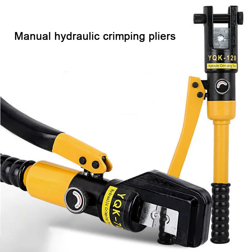 YQK-70/120 Hydraulic Crimping 6 Tons Hydraulic Wire Crimping Tool Battery Cable Lug Terminal Crimper