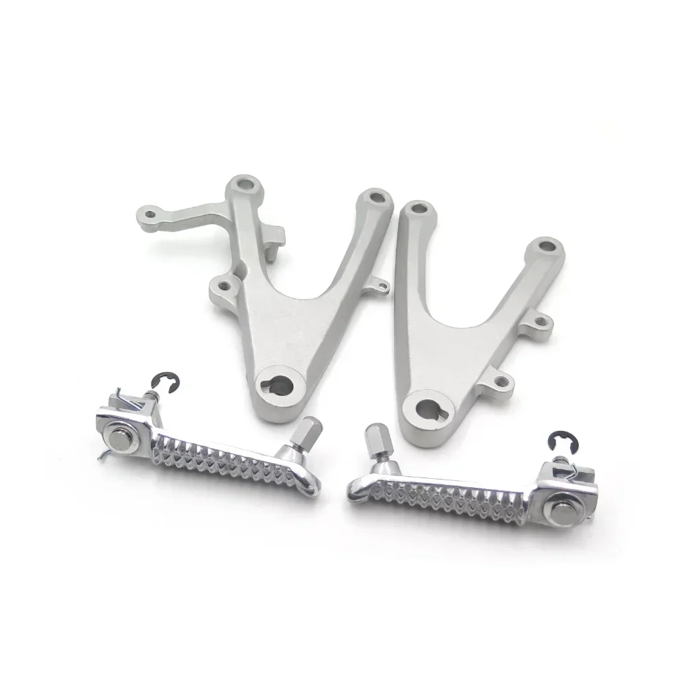 

Motorcycle Parts Rider Polish Front Foot Pegs Bracket For Yamaha YZF R1 YZF-R1 2004 2005 2006