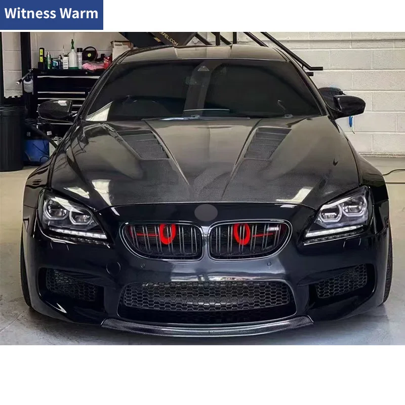 Carbon Fiber Car Front Engine Hood Bonnet Cover Modification For BMW 6 Series F06 M6 F12 F13 2011-2019