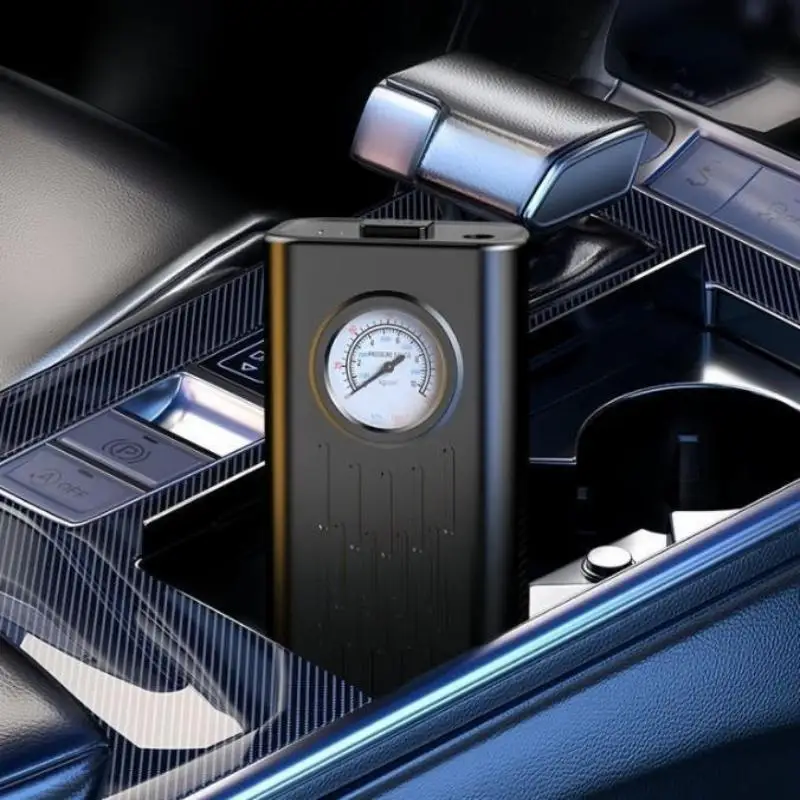 Travel-Friendly Tire Inflator Cordless Air Compressor with Pointer Pressure Gauge Easy to Use