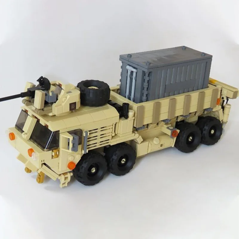 990 قطعة MOC Oshkosh HEMTT الثقيلة توسيع التنقل نموذج اللبنات البناء لتقوم بها بنفسك الإبداعية هدية الكريسماس فكرة لعبة أطفال