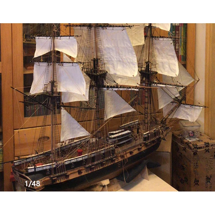 1/48 HMS Surprise DIY Simulated Wooden Sailboat Model Assembly Kit Battleship Model Toy Gift Collection