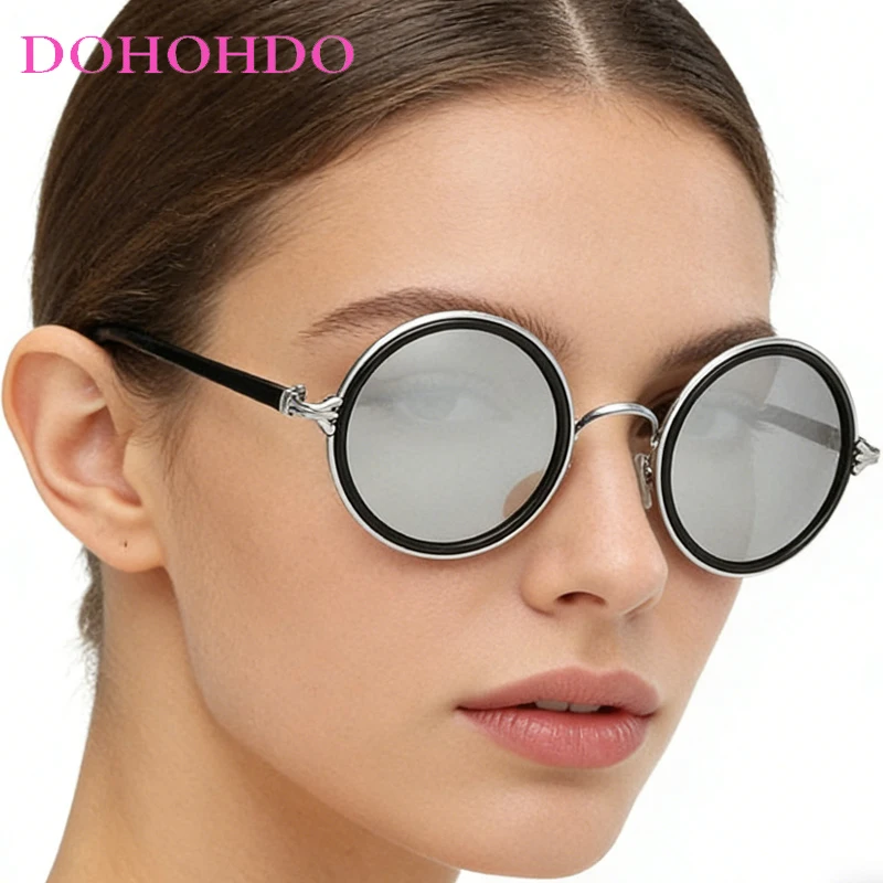 

Classic Round Frame Steampunk Women Sunglasses New Luxury Big Frame Men Sunglass Outdoor Driving Travel Shade Eyewear UV400 Очки