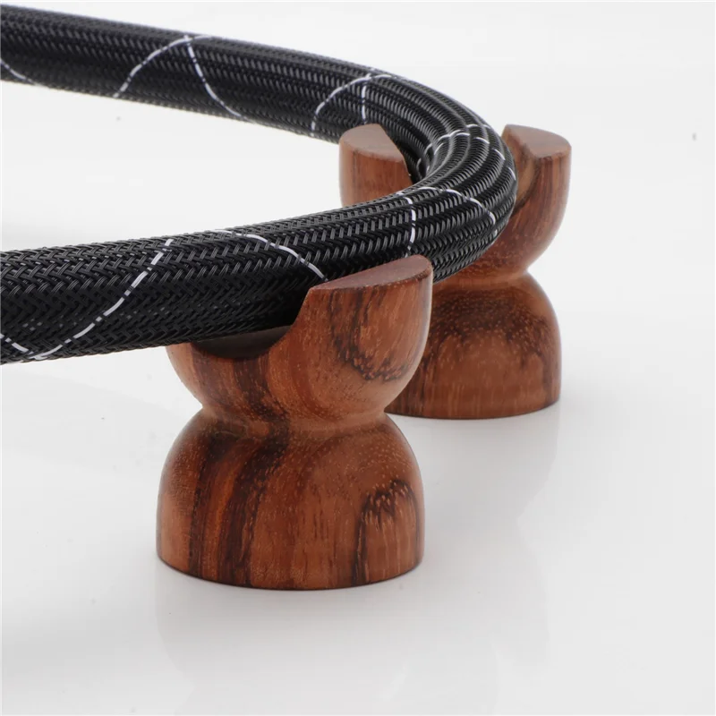 1 PCS Wood Hifi Rose Wood Wire Bracket Line Support Cable Stand Holder Cable Tray Stand Shock Foot Pad Feet Pads