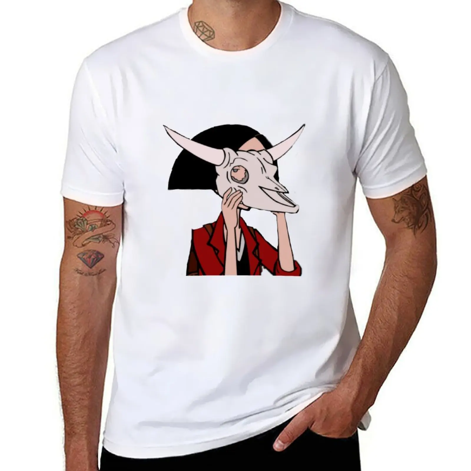 

Jane Lane Daria Skull Cartoon T-Shirt man t shirt cotton t shirt custom print