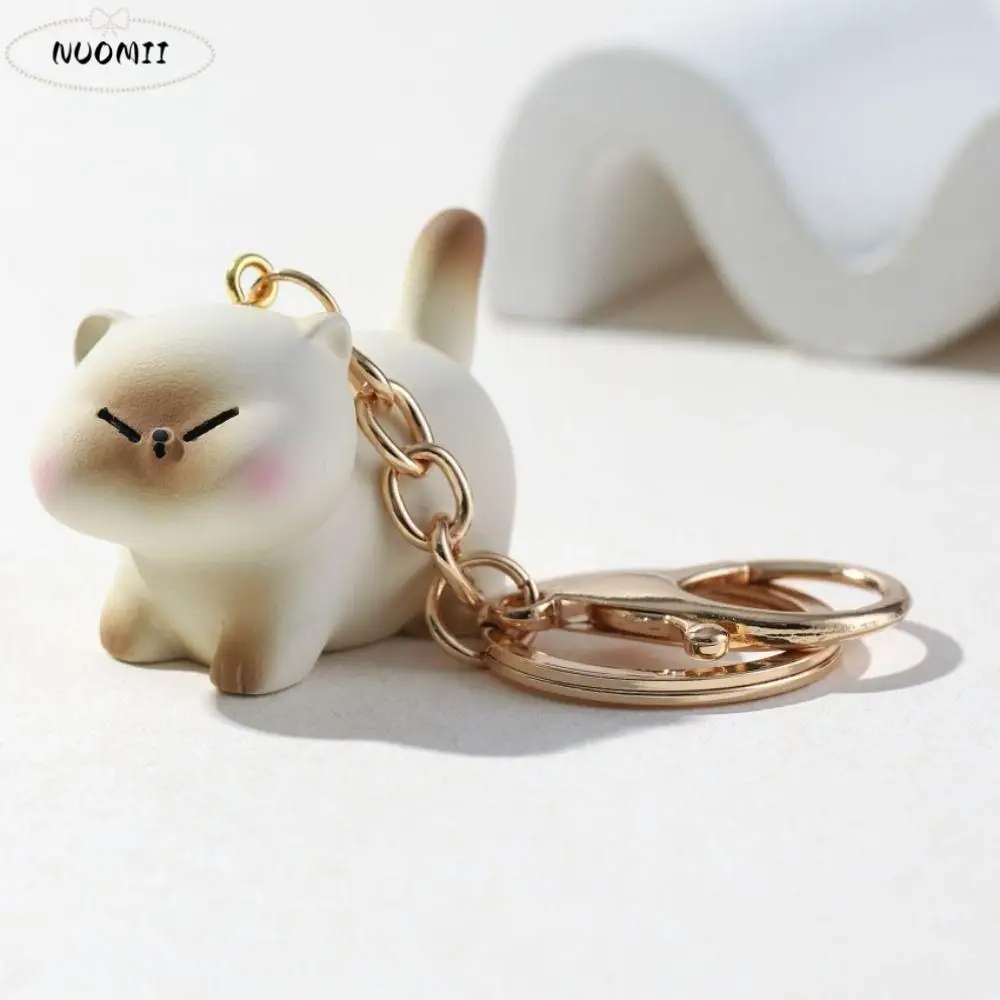 مضحك حقيبة معلقة 3D الكلب المفاتيح اللعب هدية عيد ميلاد القط قلادة Kawaii الحلي سيارة كيرينغ الطلاب