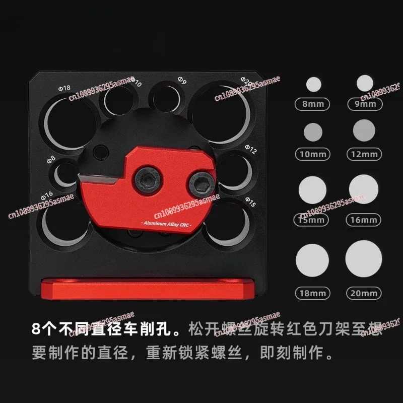 

Adjustable Tenon Turning Auxiliary Tool for Electric Drill | Square/Solid Wood to Round Rod Maker