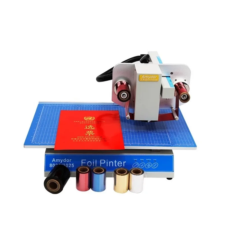 LY‑500B Digital Flatbed Foil Stamping Printer 300DPI No Template 250×300mm Business Card Gold