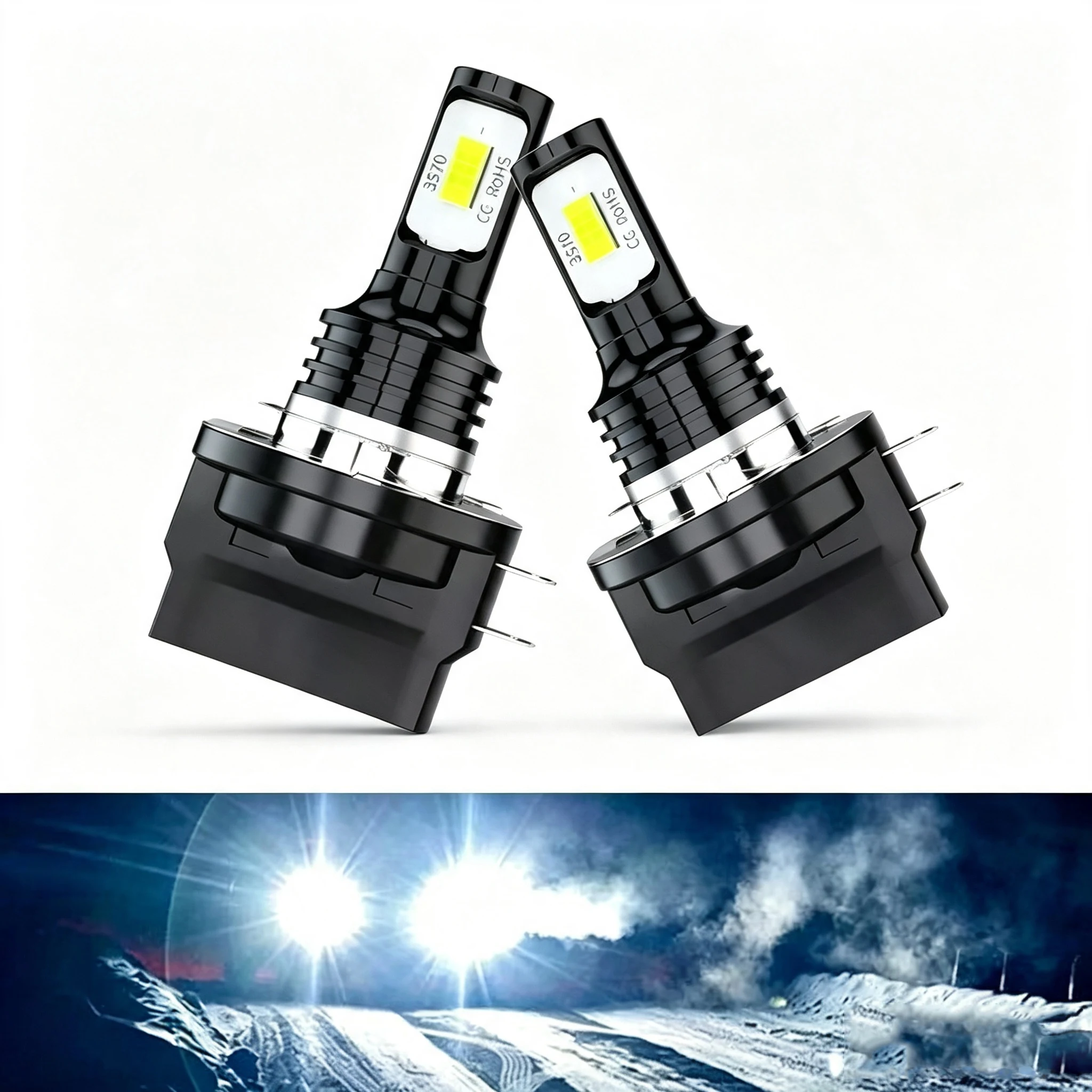 2x светодиодные лампы H11B H15 H8B H9B 90W 30000LM CSP для автомобилей Audi, Mercedes Benz, Volkswagen Golf, дневные ходовые огни.