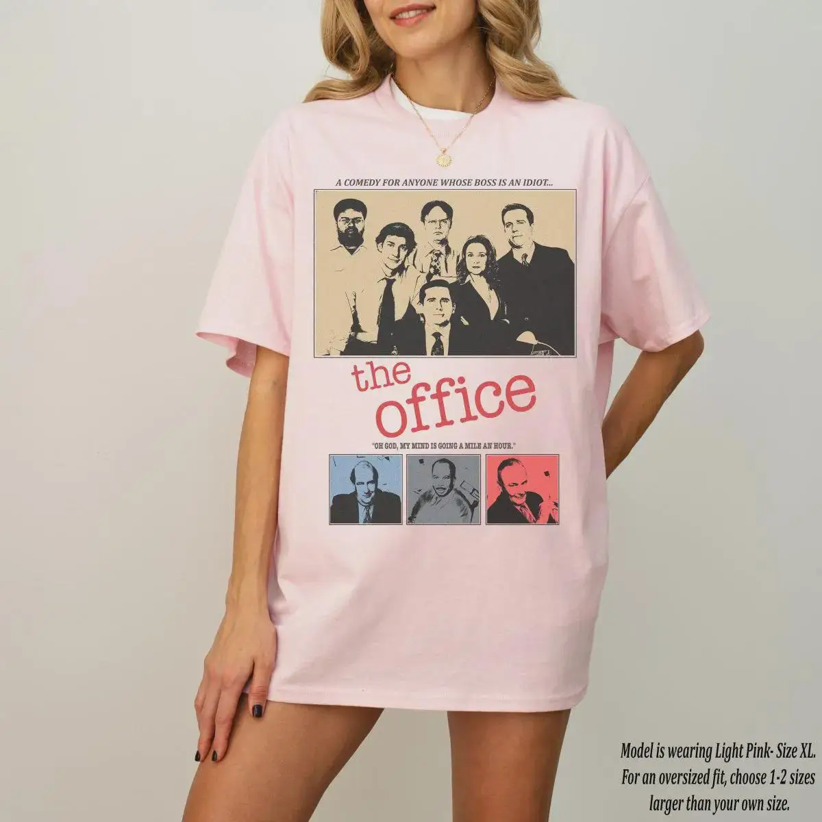 Camiseta retro de oficina - Camiseta informal con estampado de Michael Scott, Midnight Threat, como regalo para los fanáticos
