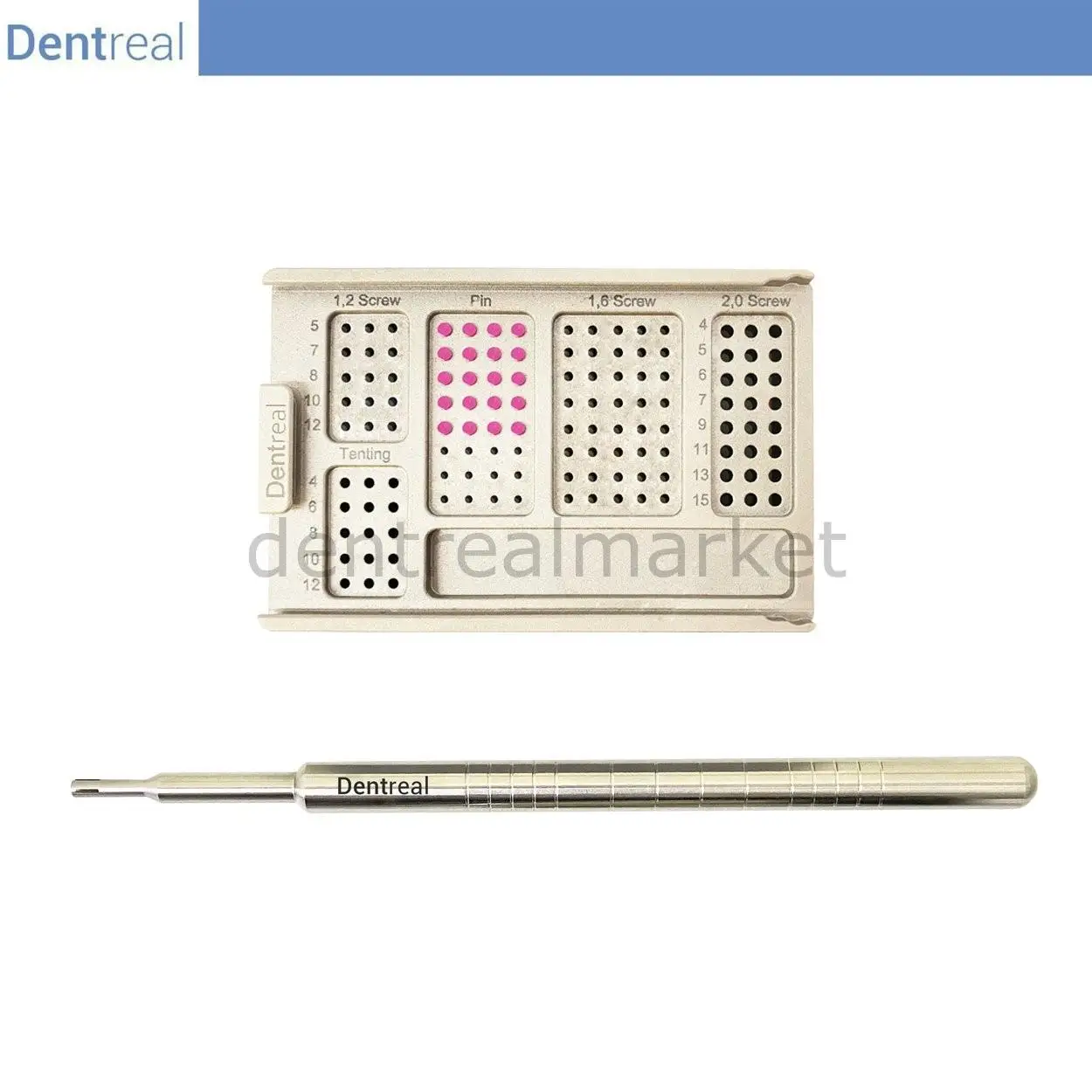 Dentreal - Memfix Membran Fixation for Titanium Pin Set - Bone Tack with 16 Pin