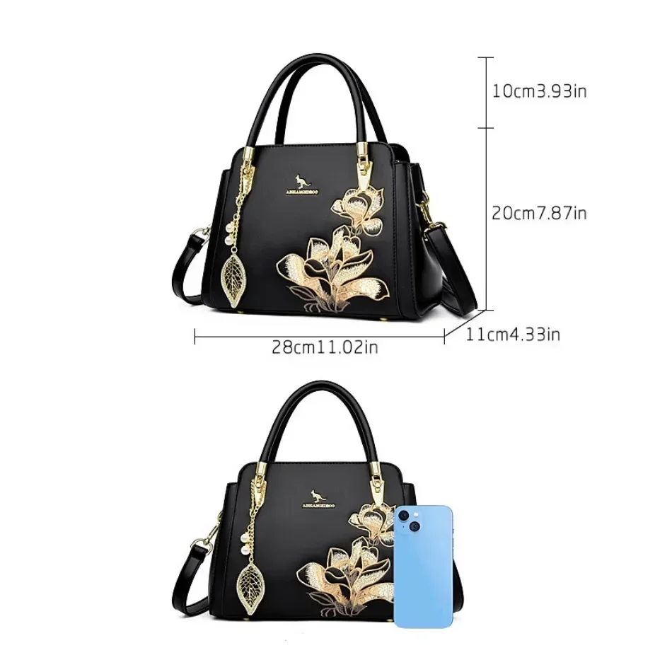 2024 New Luxury Tote Bags Large Capacity Shandbag Handbags for Women Fashion Chinese Style Embroidery Crossbody Bags Sac A Main