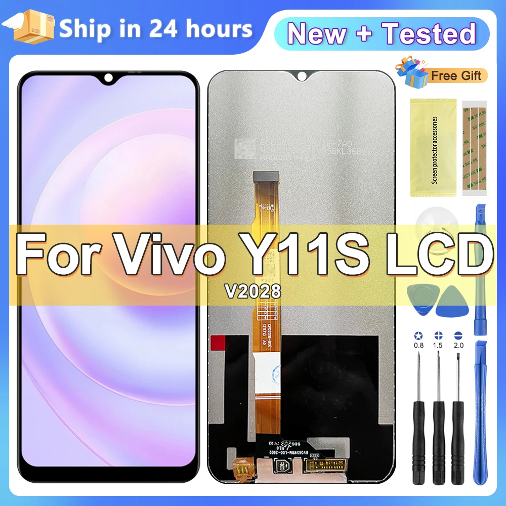 

6.51'' For Vivo Y11s LCD Display Touch Screen Digitizer Assembly for Vivo Y11S V2028 Display with Frame Display LCD Parts