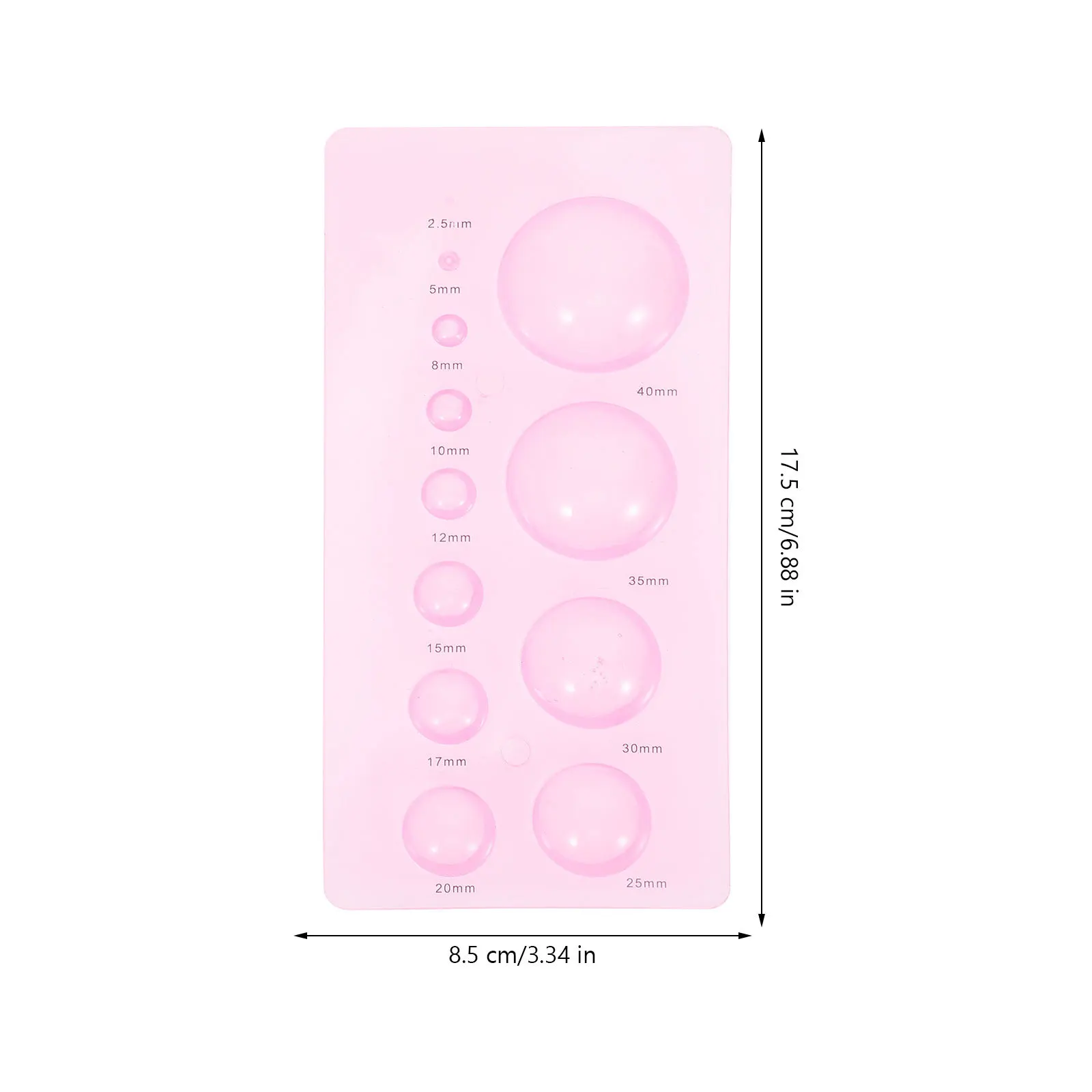 

4Pcs Paper Quilling Sphere Mould Durable ABS Half Ball Dome DIY Paper Craft Tools for 3D Quilling Shapes Flower Petals Motor