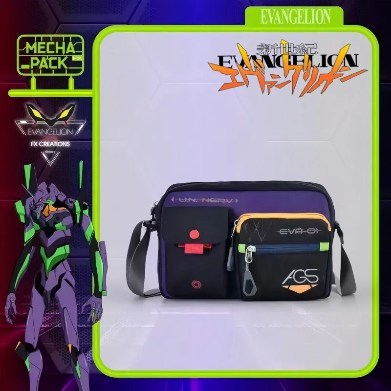 

Сумка через плечо NEON GENESIS EVANGELION для мужчин и женщин, большая вместительная сумка для хранения вещей, велосипедная сумка, подарки на день рождения