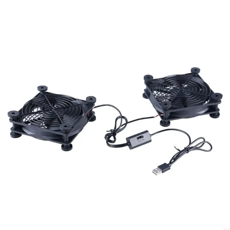 583D Double 120mm 5V USB Powered Fan