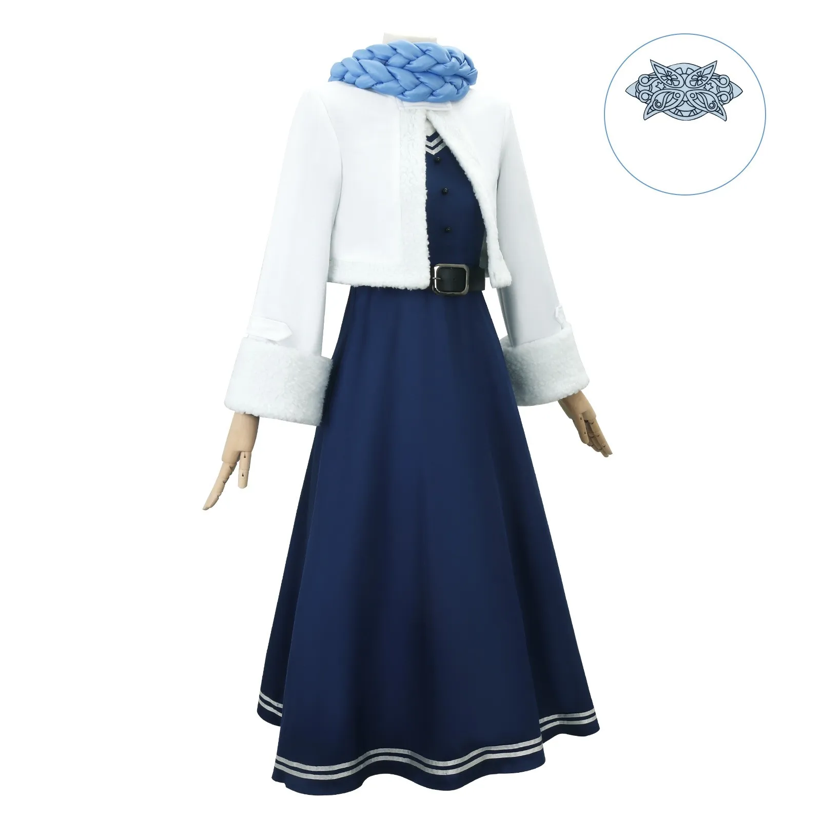 Fern Cosplay Kostuum Anime Frieren: Voorbij Het Einde Van De Reis Cosplay Sakura-N Varen Jas Winterkleding Vrouwen Cosplay Kerst