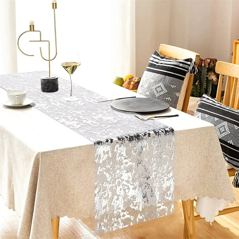 Glitter gold foilTable Runner Thin Mesh Table Runner Roll,Table Decorations for Event Party,Wedding,Birthday Party