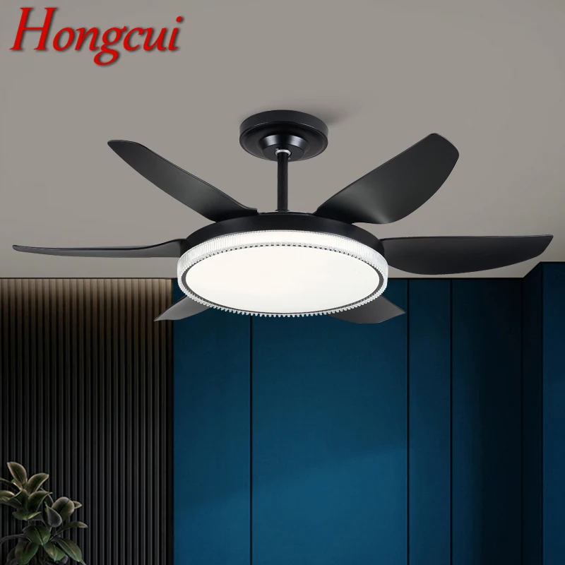 

Hongcui Fan Light Nordic LED Ceiling Fan Light Modern Minimalist Restaurant, Living Room, Bedroom Commercial Electric Fan