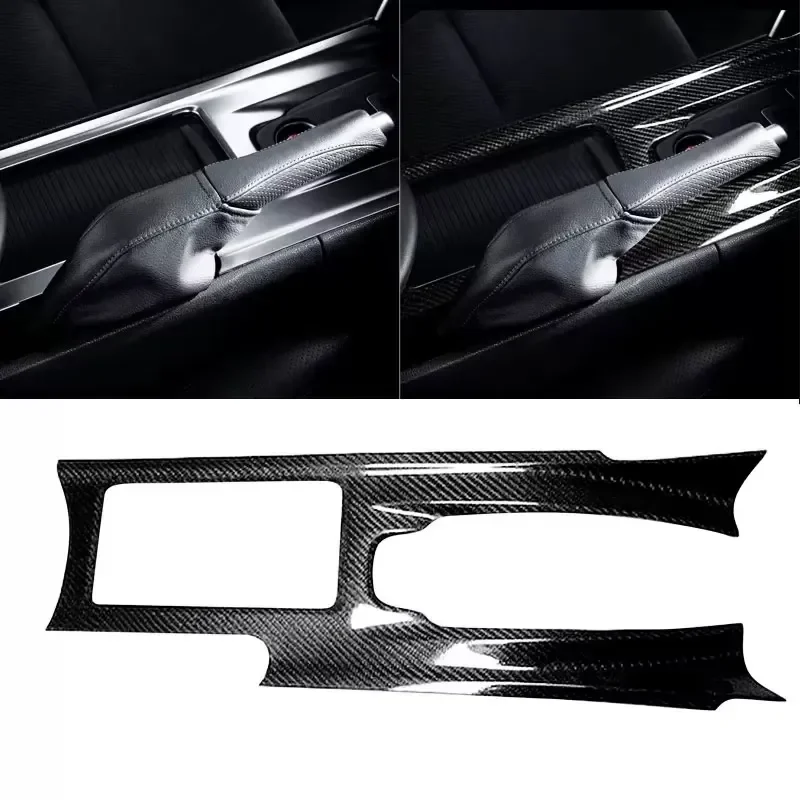 For GTR R35 2008-2016 Carbon Fiber Contrrol Panel Frame Decorative Sticker Interior Shifter Trim