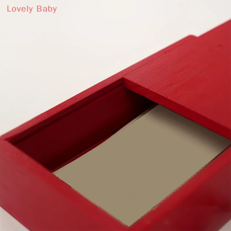 【BBS-7】صندوق أموال شفاف لتوفير المال، لعبة صندوق سحب خشبي أحمر إبداعي للأطفال والكبار، هدية بنك تحدي تخزين النقود