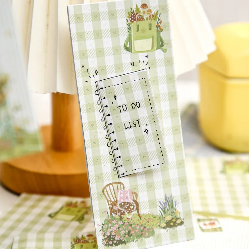 30 pcs Korean - style Themed Simple Grid and Horizontal Line Message and Note - taking Journal Collage Material Paper