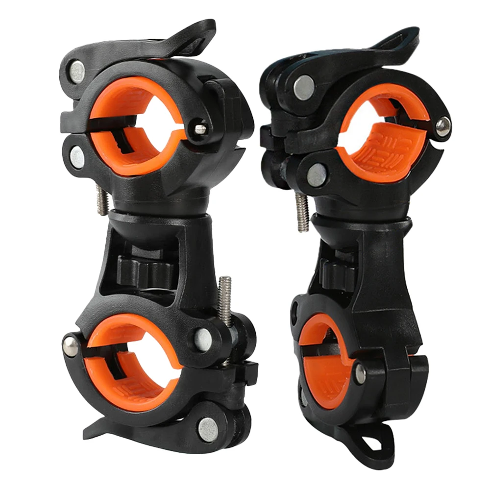 

2 Pcs Headlight Bracket Bike Clamp Handle Bar Extenders Chargeable Plastic Mount